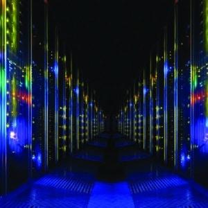 mainframe computer in the data center