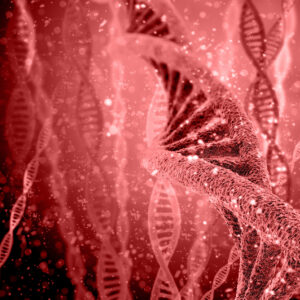 Digital Illustration Dna Structure In Colour Background