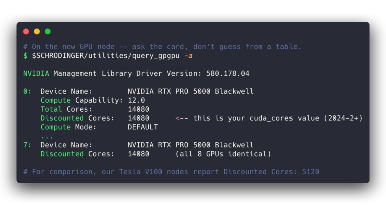 Schrodinger Cuda Cores Query Gpgpu